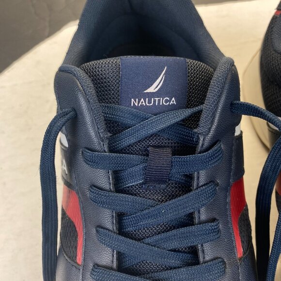 Nautica Men’s Navy Blue Running Walking Sneakers Shoes, size 12,Comfort